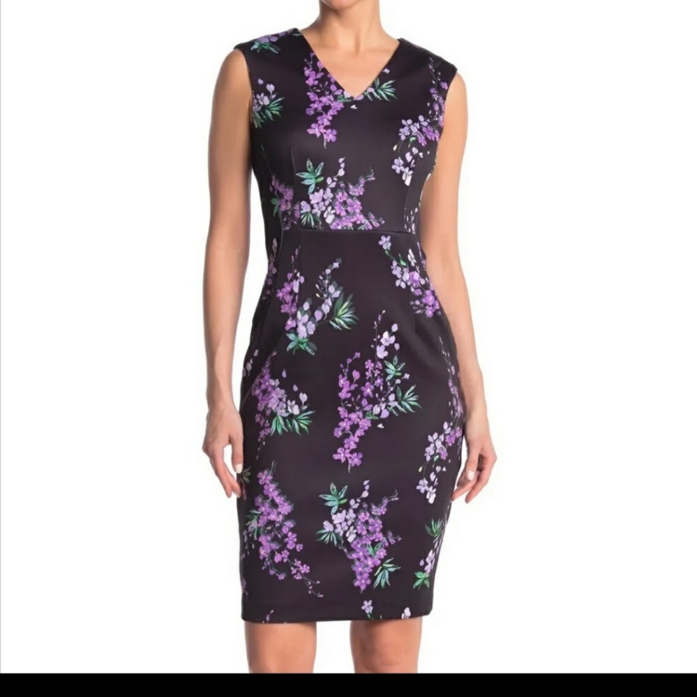 Tahari Scuba Sheath Dress